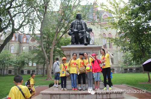 学校创建人——本杰明·富兰克林雕像